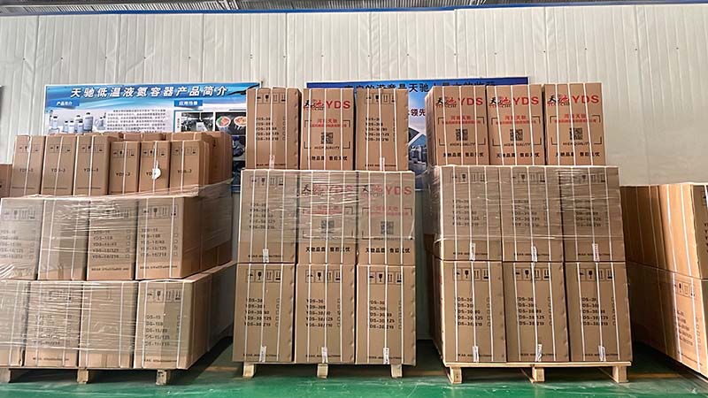 发往墨西哥的2升20升30升天驰低温液氮罐