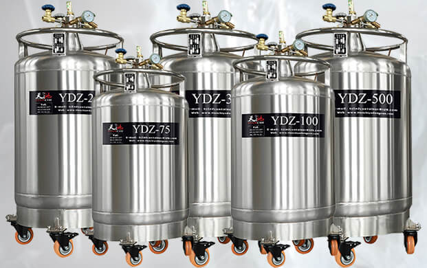 一种提供液氮转移和储存的自增压式液氮容器