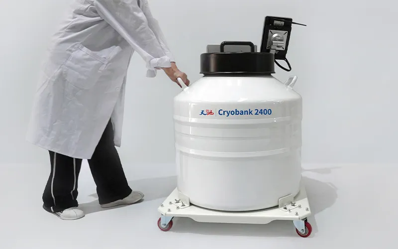 Cryobank细胞储存液氮罐与推车