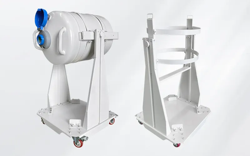 可倾倒液氮罐推车