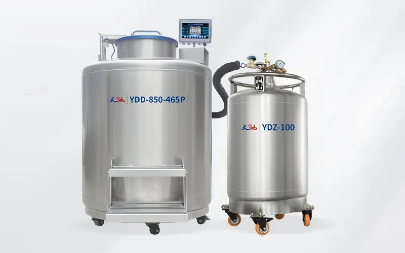 用自增压液氮罐为生物样本库补液